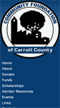 Mobile Screenshot of carrollcommunityfoundation.org
